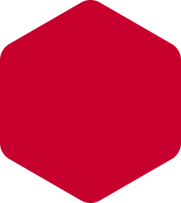 hexagono rojo mediano